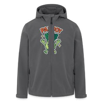Pak Joy – Glückliches Pak Choi - Recycelte Männer Softshell-Jacke von Stanley/Stella - Anthrazit - Vorne - AI Model Male 185 light (185cm)