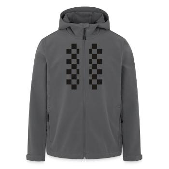 scheck - Recycelte Männer Softshell-Jacke von Stanley/Stella - Anthrazit - Vorne - AI Model Male 185 light (185cm)