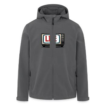 Live TV Fernseher Streamer Livestream - Recycelte Männer Softshell-Jacke von Stanley/Stella - Anthrazit - Vorne - AI Model Male 185 light (185cm)
