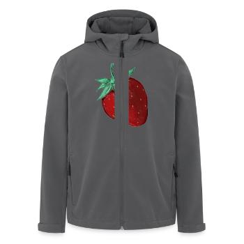 Erdbeere - Recycelte Männer Softshell-Jacke von Stanley/Stella - Anthrazit - Vorne - AI Model Male 185 light (185cm)
