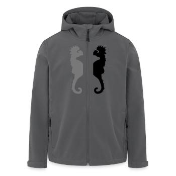 seepferdchen - Recycelte Männer Softshell-Jacke von Stanley/Stella - Anthrazit - Vorne - AI Model Male 185 light (185cm)
