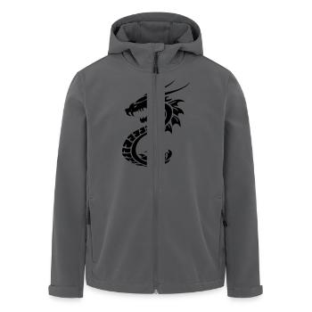 Drache Dragon 2 - Recycelte Männer Softshell-Jacke von Stanley/Stella - Anthrazit - Vorne - AI Model Male 185 light (185cm)