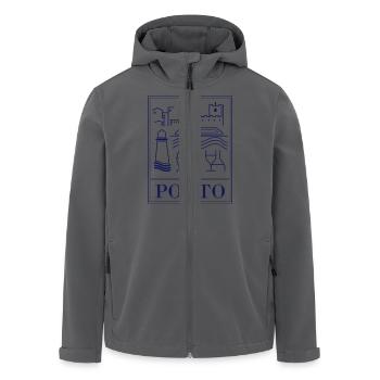 Porto Sammlung - Recycelte Männer Softshell-Jacke von Stanley/Stella - Anthrazit - Vorne - AI Model Male 185 light (185cm)