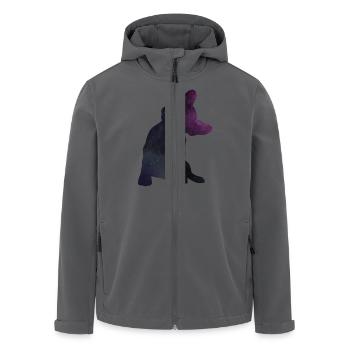 French Bulldog - Recycelte Männer Softshell-Jacke von Stanley/Stella - Anthrazit - Vorne - AI Model Male 185 light (185cm)