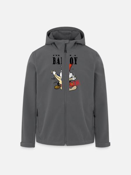 Chocked Xmas Gnome - Recycelte Männer Softshell-Jacke von Stanley/Stella - Anthrazit