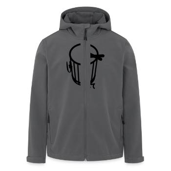Doundounba - afrikanische Trommel - Recycelte Männer Softshell-Jacke von Stanley/Stella - Anthrazit - Vorne - AI Model Male 185 light (185cm)