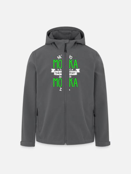 MONIKA die Echte - Recycelte Männer Softshell-Jacke von Stanley/Stella - Anthrazit