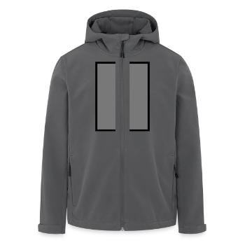 Rechteck grau gefüllt - Recycelte Männer Softshell-Jacke von Stanley/Stella - Anthrazit - Vorne - AI Model Male 185 light (185cm)