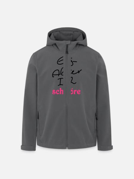 Ej Alter ich schwöre - Recycelte Männer Softshell-Jacke von Stanley/Stella - Anthrazit
