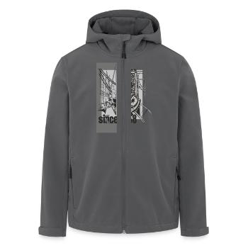 achterbahn - Recycelte Männer Softshell-Jacke von Stanley/Stella - Anthrazit - Vorne - AI Model Male 185 light (185cm)