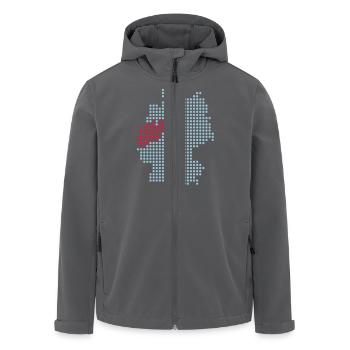 Nordrhein-Westfalen - Recycelte Männer Softshell-Jacke von Stanley/Stella - Anthrazit - Vorne - AI Model Male 185 light (185cm)