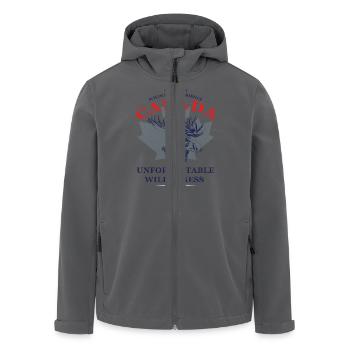 CANADA - MOOSE - Recycelte Männer Softshell-Jacke von Stanley/Stella - Anthrazit - Vorne - AI Model Male 185 light (185cm)