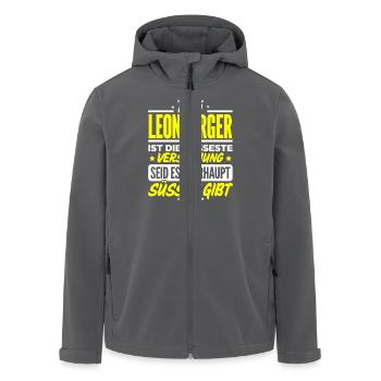 LEONBERGER - gibt - Recycelte Männer Softshell-Jacke von Stanley/Stella - Anthrazit - Vorne - AI Model Male 185 light (185cm)