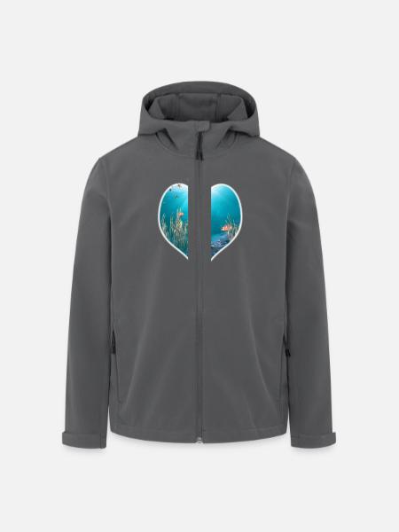 Little Mermaid 1 - Recycelte Männer Softshell-Jacke von Stanley/Stella - Anthrazit