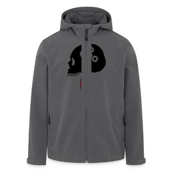 Totenkopf, Schädel, Superbrain, Zähne, Kopf,0815 - Recycelte Männer Softshell-Jacke von Stanley/Stella - Anthrazit - Vorne - AI Model Male 185 light (185cm)