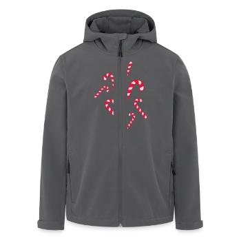 Zuckerstangen Weihnachten - Recycelte Männer Softshell-Jacke von Stanley/Stella - Anthrazit - Vorne - AI Model Male 185 light (185cm)