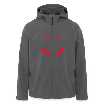 Anker - Recycelte Männer Softshell-Jacke von Stanley/Stella - Anthrazit - Vorne - AI Model Male 185 light (185cm)