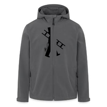 schornsteinfeger - Recycelte Männer Softshell-Jacke von Stanley/Stella - Anthrazit - Vorne - AI Model Male 185 light (185cm)