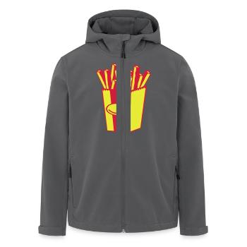 Pommes - Recycelte Männer Softshell-Jacke von Stanley/Stella - Anthrazit - Vorne - AI Model Male 185 light (185cm)
