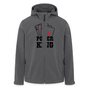 Poker King - Recycelte Männer Softshell-Jacke von Stanley/Stella - Anthrazit - Vorne - AI Model Male 185 light (185cm)