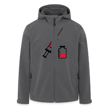 Spritze - Recycelte Männer Softshell-Jacke von Stanley/Stella - Anthrazit - Vorne - AI Model Male 185 light (185cm)