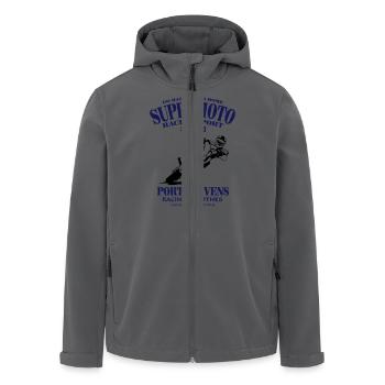 Supermoto Racing - Recycelte Männer Softshell-Jacke von Stanley/Stella - Anthrazit - Vorne - AI Model Male 185 light (185cm)
