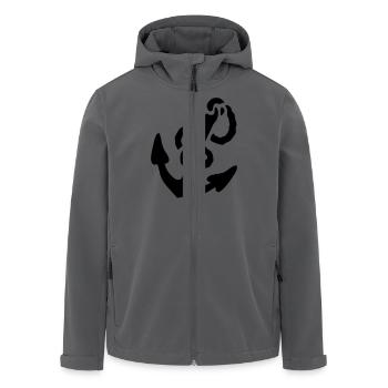 Anker - Recycelte Männer Softshell-Jacke von Stanley/Stella - Anthrazit - Vorne - AI Model Male 185 light (185cm)