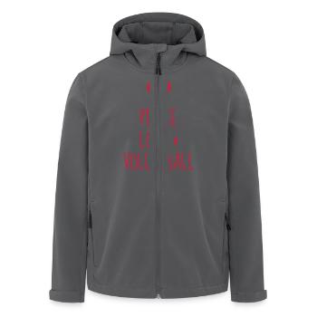 Volleyball - Volley Ball - Volley-Ball - Sport - Recycelte Männer Softshell-Jacke von Stanley/Stella - Anthrazit - Vorne - AI Model Male 185 light (185cm)