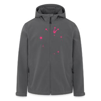 Crown with Stars - Insert Own Name/ Text - Recycelte Männer Softshell-Jacke von Stanley/Stella - Anthrazit - Vorne - AI Model Male 185 light (185cm)