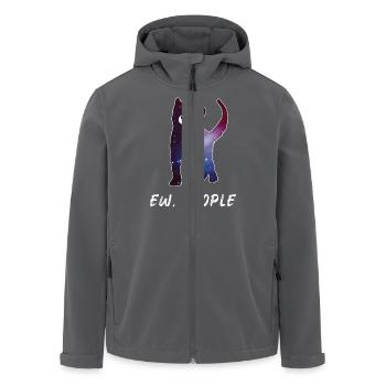 Ew People Cat Funny Cat Owner Idée cadeau - Veste softshell homme en polyester recyclé Stanley/Stella - charbon - Devant - AI Model Male 185 light (185cm)