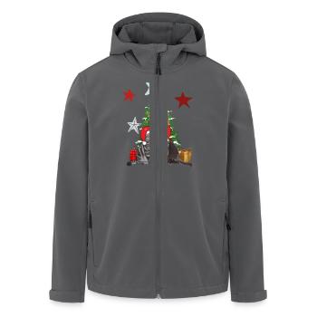 Weihnachtsbaum der Frangins - Recycelte Männer Softshell-Jacke von Stanley/Stella - Anthrazit - Vorne - AI Model Male 185 light (185cm)