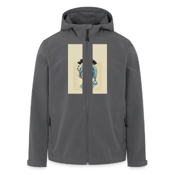 Halbschlafkapp - Recycelte Männer Softshell-Jacke von Stanley/Stella - Anthrazit - Vorne - AI Model Male 185 light (185cm)