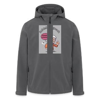 Schlabbergosch - Recycelte Männer Softshell-Jacke von Stanley/Stella - Anthrazit - Vorne - AI Model Male 185 light (185cm)