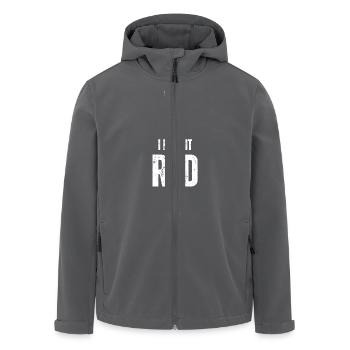 Parents' are tired - Men’s Recycled Softshell Jacket by Stanley/Stella - anthracite - Front - AI Model Male 185 light (185cm)