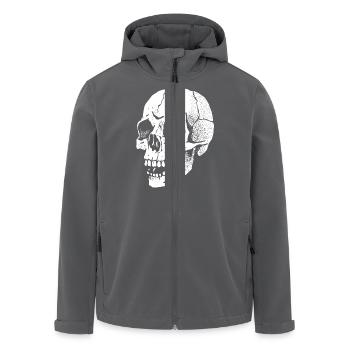 Schädel - Recycelte Männer Softshell-Jacke von Stanley/Stella - Anthrazit - Vorne - AI Model Male 185 light (185cm)