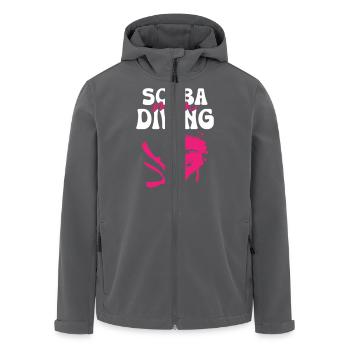 Scuba Diving Mom - Recycelte Männer Softshell-Jacke von Stanley/Stella - Anthrazit - Vorne - AI Model Male 185 light (185cm)