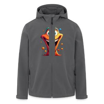 Funny cartoon - Recycelte Männer Softshell-Jacke von Stanley/Stella - Anthrazit - Vorne - AI Model Male 185 light (185cm)
