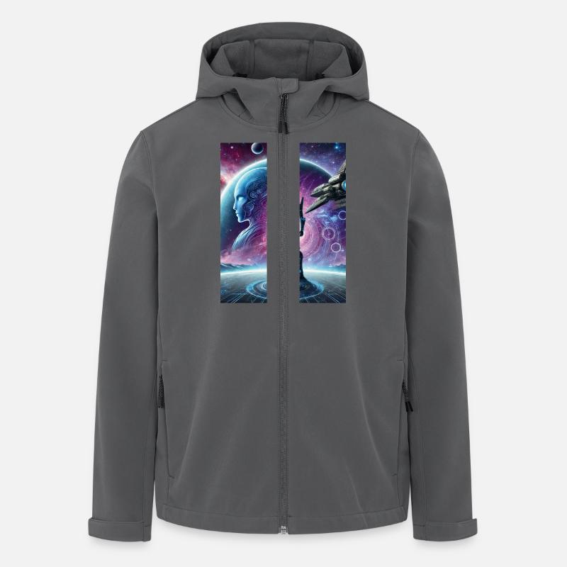 Tech Cosmos - Veste softshell homme en polyester recyclé Stanley/Stella - charbon