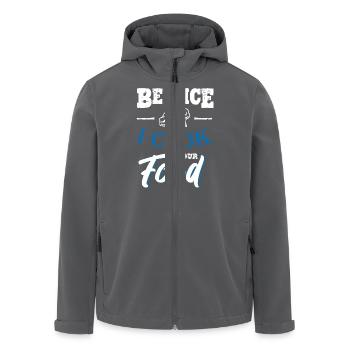 Be Nice I Cook Your Food Chef - Recycelte Männer Softshell-Jacke von Stanley/Stella - Anthrazit - Vorne - AI Model Male 185 light (185cm)