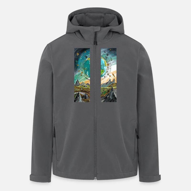 Our Earth - Men’s Recycled Softshell Jacket by Stanley/Stella - anthracite