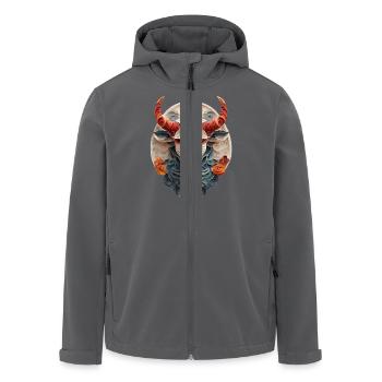 Sternzeichen Stier - Recycelte Männer Softshell-Jacke von Stanley/Stella - Anthrazit - Vorne - AI Model Male 185 light (185cm)