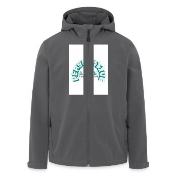 Alles eine Frage der Perspektive - Recycelte Männer Softshell-Jacke von Stanley/Stella - Anthrazit - Vorne - AI Model Male 185 light (185cm)