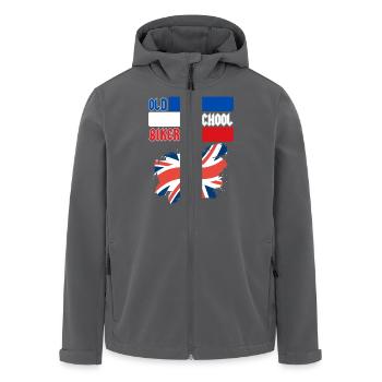 OLD SCHOOL BIKER UK - Recycelte Männer Softshell-Jacke von Stanley/Stella - Anthrazit - Vorne - AI Model Male 185 light (185cm)