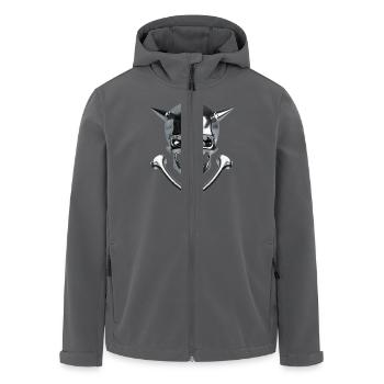 The Devil Scull - Recycelte Männer Softshell-Jacke von Stanley/Stella - Anthrazit - Vorne - AI Model Male 185 light (185cm)
