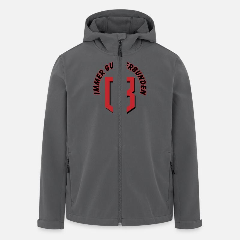 CB toujours bien connecté - Veste softshell homme en polyester recyclé Stanley/Stella - charbon
