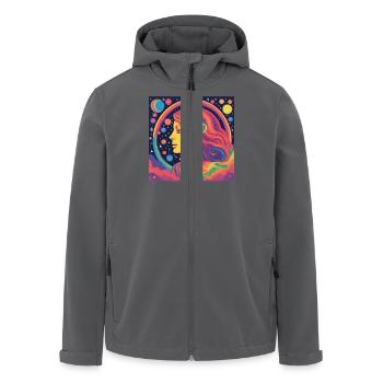 Virgo Zodiac Star Gift - Men’s Recycled Softshell Jacket by Stanley/Stella - anthracite - Front - AI Model Male 185 light (185cm)