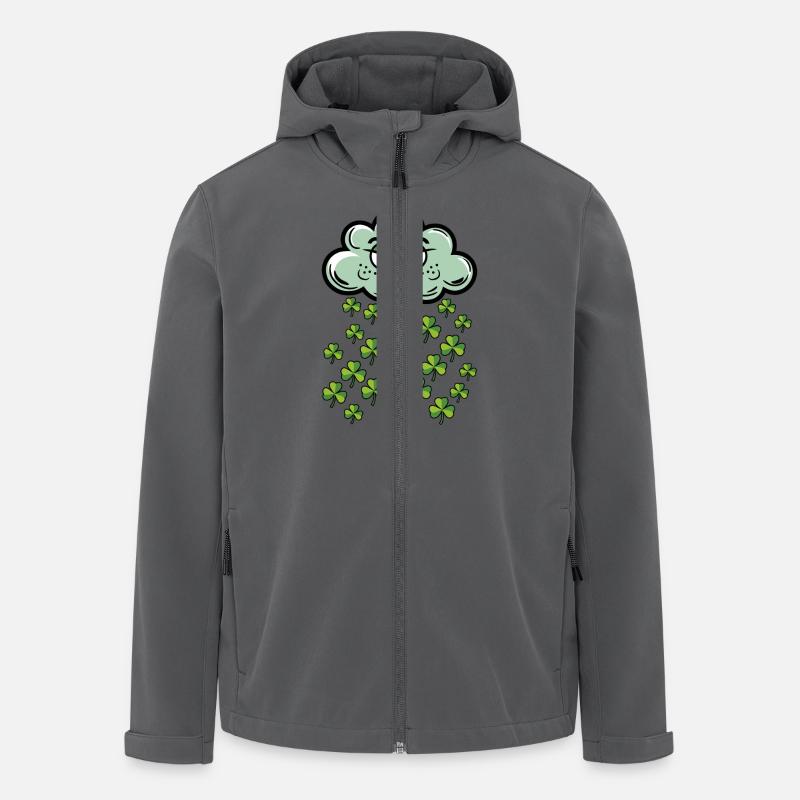 Fête de la Saint-Patrick - Veste softshell homme en polyester recyclé Stanley/Stella - charbon