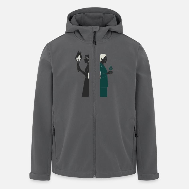 Journée de la femme - Veste softshell homme en polyester recyclé Stanley/Stella - charbon
