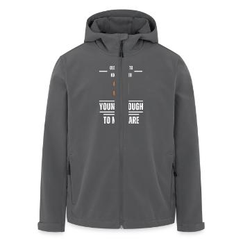 30 Stimmung - Recycelte Männer Softshell-Jacke von Stanley/Stella - Anthrazit - Vorne - AI Model Male 185 light (185cm)