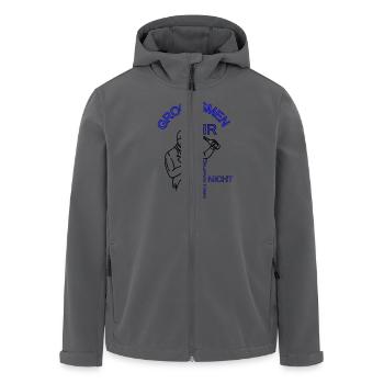 Junggesellenabschied Männer Groomsmen Bräutigam - Recycelte Männer Softshell-Jacke von Stanley/Stella - Anthrazit - Vorne - AI Model Male 185 light (185cm)